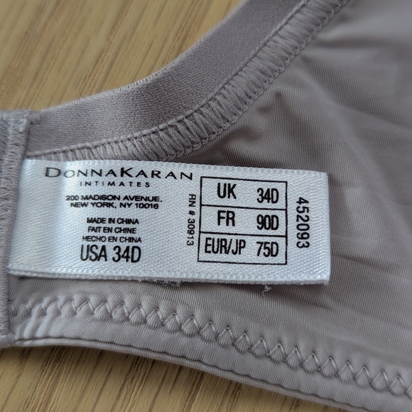DKNY Donna Karan Intimates (34D) Dusty Mauve Underwired Bra With Padded Cups - Picture 2 of 8